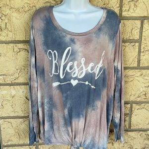 Tye Dye Top Tie Blessed Shirt Soft Cozy Size 3X